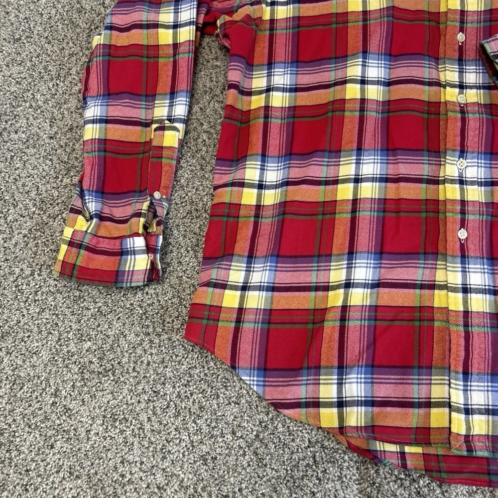 Vintage Men's XL Classic Fit Ralph Lauren Flannel Check Shirt Multicolor - Picture 4 of 12